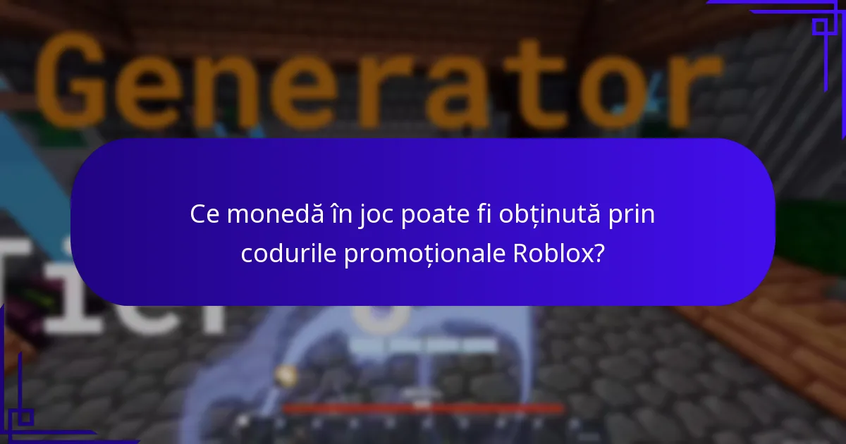 Ce monedă în joc poate fi obținută prin codurile promoționale Roblox?
